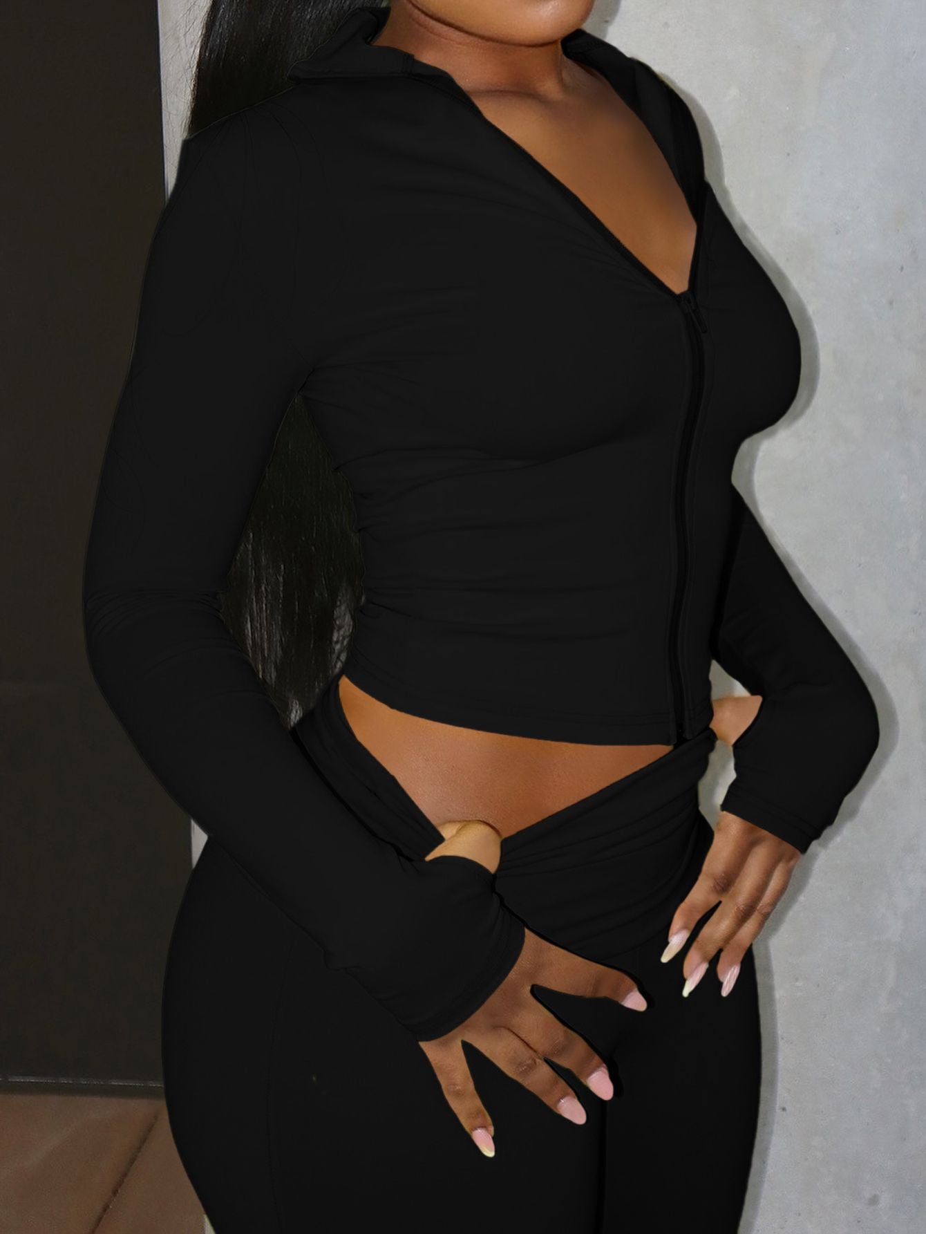 Yoga Sports Jacket And Tight-fitting Pants Two-piece Set